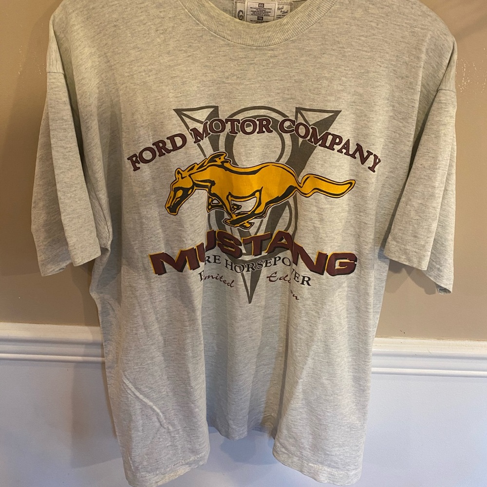 Vintage ford mustang tee xl grey